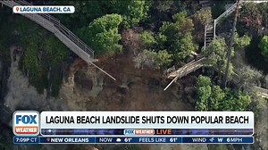 Laguna Beach landslide shuts down popular beach | Latest Weather Clips | FOX Weather