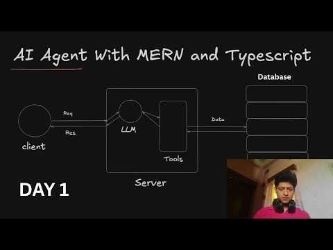🔴 Day 1 — Building an AI Agent with PERN Stack + TypeScript (Live Coding)