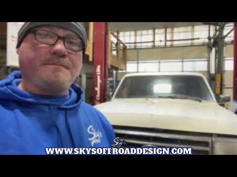 Part 2: Sky's 85-91 Ford F-350 4x4 2" Front Shackle Reversal for OBS Springs