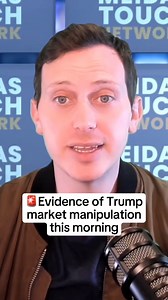 Market manipulation, anyone? Full episode on the MeidasTouch Podcast now. Listen on Apple Podcasts and Spotify. | MeidasTouch