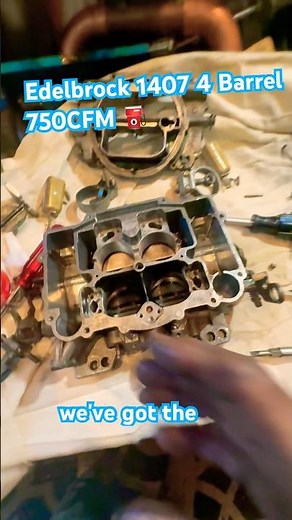 Edelbrock 1407 4 Barrel 750 CFM Pilot And Main Jet Cleaning 🧼 #edelbrock #carburetor #cleaning
