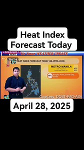 Heat Index Forecast Today | PAG-ASA Weather Forecast | April 28, 2025 | Maestro Z Updates