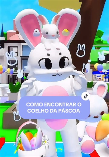 Tutorial para Encontrar o Coelho da Páscoa no Brookhaven