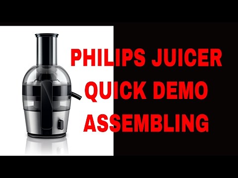 Philips Viva Quick Clean HR1863 Juicer Quick DEMO & ASSEMBLING