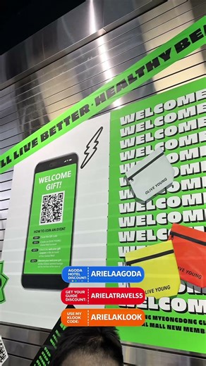 Free Olive Young Samples in Olive young Myeongdong