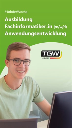 Karrierenetzwerk Ostbayern on Instagram: "🚀 Starte Deine Tech-Karriere jetzt! 💻✨ Ausbildung Fachinformatiker:in Anwendungsentwicklung bei TGW Software Services GmbH in Teunz Du bist technikbegeistert, löst gerne Probleme und willst in einem zukunftssicheren Beruf durchstarten? Dann ist diese Ausbildung genau richtig für Dich! Deine Aufgaben • Entwicklung von Software in Java • Software-Dokumentation • Inbetriebnahme der Software vor Ort • Anwenderschulungen • Arbeit mit relationalen Datenbanke