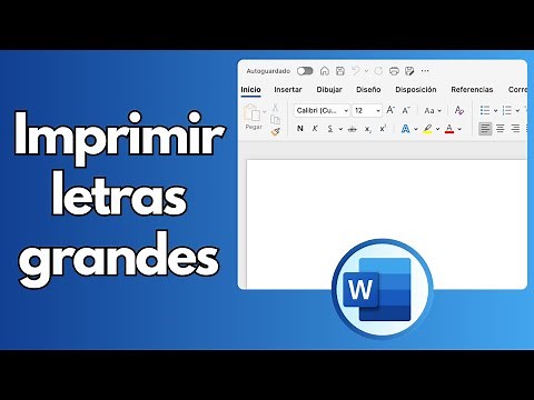 How to Print Large Letters on a Page in Word Tutorial