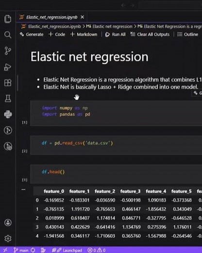 Day - 4 | Elastic Net Regression | #datascience #viral #youtubeshorts