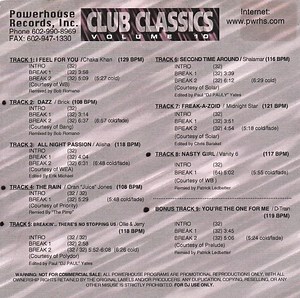 Various - Club Classics Volume 10
