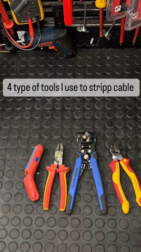 4 type of tools I use to strip cables #knipex #wiha #cktools #kleintools @knipexro @knipex_official @wihaofficial @c.k_tools @klein_tools | Tools AddicTed RO