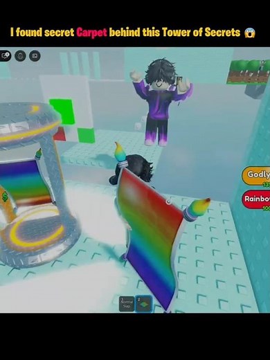 I found secret Carpet behind this Tower of Secrets 😱 (@roblox)
