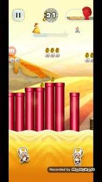 PRINCESS DAISY VS MARIO TOAD RALLY RUN #supermariorun #shorts #mario #gaming