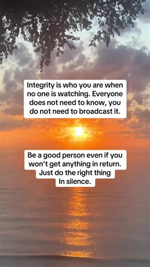 Integrity: The Importance of Being a Good Person