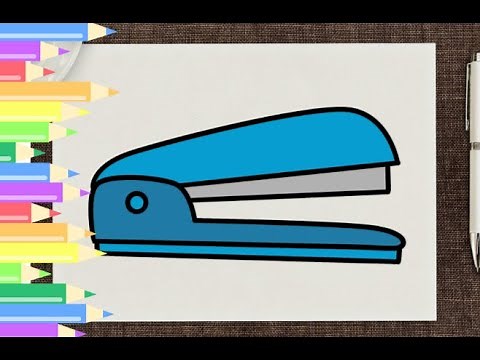 How to Draw a Stapler | Step-by-Step | Drawing Tutorial
