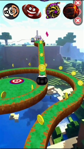 Which Ball Grabs The Skip'it Token Card? 🤔 Going Balls INSANE Track! 🔥 #foxhallgamer