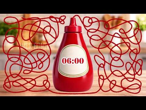 6 Minute Ketchup Bottle Countdown Timer