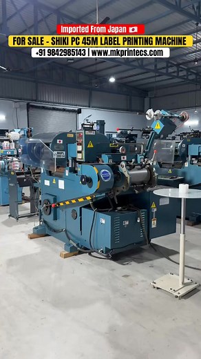 SHIKI PC-45M-4C LABEL 🧻 STICKER PRINTING MACHINE - FOR SALE | MK PRINTECS MACHINERY . . . For More Information Contact Us ; MK PRINTECS MACHINERY ( All Kind Of Label, Offset, Cutting & Screen Printing Machine - Importer, Exporter & Supplier In India ) #4/168, Sivakasi - Erichanatham Main Road, Aishwarya Nagar, Vellaiya Puram, Thiruthangal - 626130 Tamil Nadu, India Mob : 91 9842985143 & 8531010853 E-Mail : sales@mkprintecs.in Click here to call us : https://mkprintecs.com/mani/ 919842985143 Web