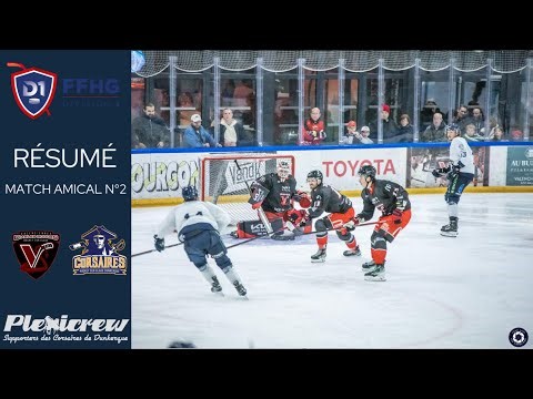 Résumé Les Diables Rouges de Valenciennes VS Les Corsaires de Dunkerque (2-3) match amical n°2