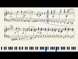 Beethoven, Piano Sonata No. 5, Op. 10, No. 1. 1st Movement. [Piano Tutorial + Sheets]