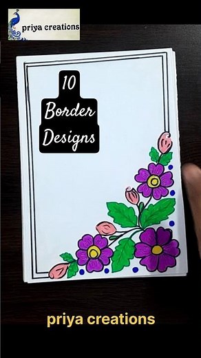 "Easy & Beautiful Border Designs | Project Work Ideas" | "Digital Border Designs for Projects"