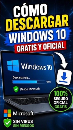🔥 Cómo Descargar Windows 10 GRATIS y OFICIAL desde Microsoft (Paso a Paso 2026) 💻⚡