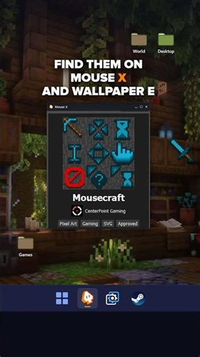 10/10 Minecraft Wallpaper + Cursor Combo