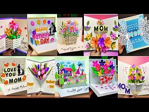 10 Handmade Mother's Day card / Mother's Day pop up card making