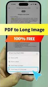How to Convert PDF to One Long Image #pdfgear scan