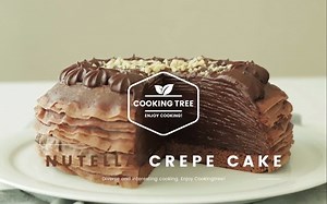 【Cooking tree】ASMR 能多益巧克力千层蛋糕