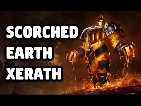 SCORCHED EARTH XERATH SKIN SPOTLIGHT - LEAGUE OF LEGENDS