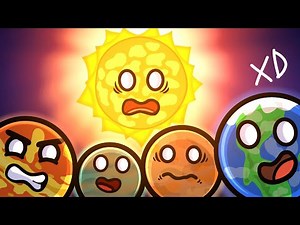 Tierra, Marte, Venus y Titan (con la realidad bien alterada) crean un sol (solarballs fanmade)