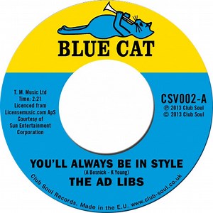 The Ad Libs - You'll Always Be In Style / The Boy From New York City