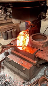 Inside the forging factory Red Steel Upsetting & Punching #process #machine #factory #forging #manufacturer #blacksmith #fblifestyle | Forging Factory