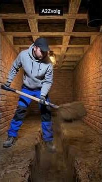 I built a cozy underground bunker in the snow ❄️