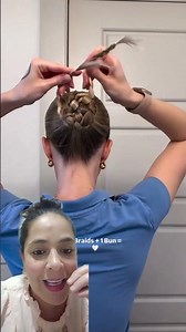 ‼️All you need to do is make two braids and that's where the magic begins‼️👏🏻✨ #beautyhacks #hair...