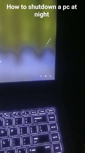 How to shutdow a laptop at night #facts
