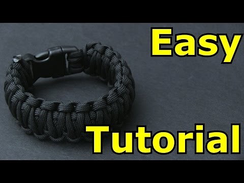 Easy Paracord Bracelet Tutorial (King Cobra)
