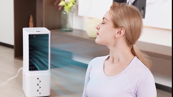 Evaporative Air Cooler, 3-IN-1 Windowless Air Conditioner w/ 4 Mode & 3 Speed, 12H Timer for Smart Auto Off, 2.4 Gal Removable Water Tank & No-Water Protection, 20Ft Remote Air Cooler for Room