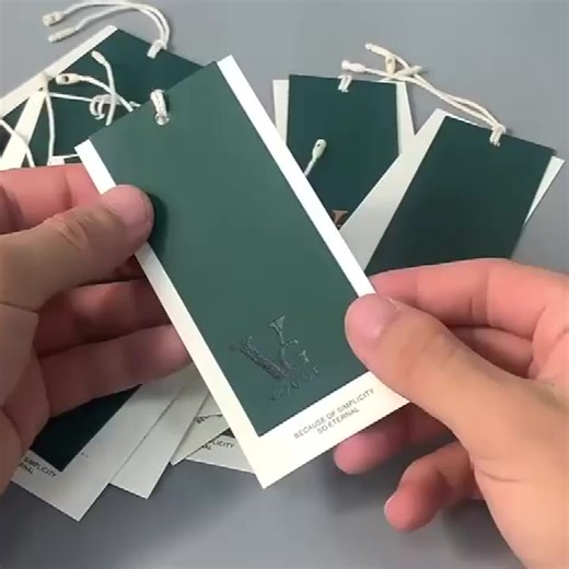 Custom Offset Printed Transparent Plastic Hang Tags with Frosted Finish OEM/ODM Available for Clothing Hats Apparel Branding