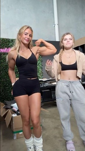 Her friend can't believe HER MUSCLES?! #biceps