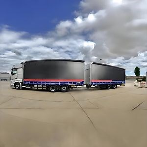 [Hot Item] Curtain Slider Trailer Truck Van Cargo Box Body Curtain Side Truck Semi Trailer