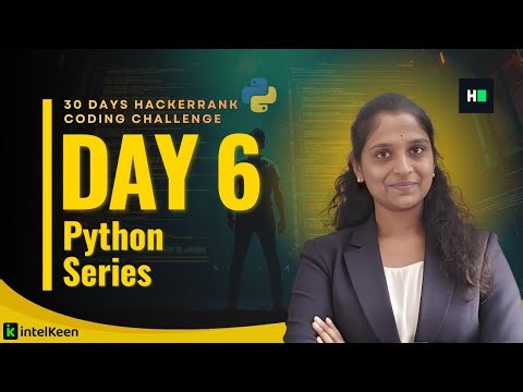 30 Days of Python Coding – Day 6 | Python Strings with Loops Explained | HackerRank