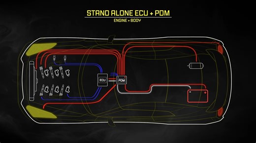 There is more than one way to wire a car, either with fuses and relays or via a PDM. | Haltech