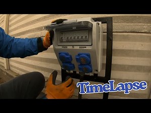 Construction and installation electrical panel in Time Lapse Video, Installation von Schaltschränken