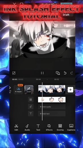 Ink Splash Effect Tutorial 🔥 #shortsfeed #edit