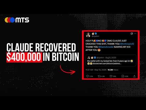 He Recovered $400K in Lost Bitcoin Using Claude | MTS Live