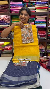 75K views · 692 reactions | ✨ Exclusive Sequence linen saree rs.1199 ✨ what’s app to order - 9345630672 ✨ruffletrends.com, search - Sequence linen @ruffle_trends [Diva Khadi Saree Combo, Ready-To-Wear Blouse, Traditional Sarees Online, Ruffle Trends Sarees, Saree Boutique in Chennai, Buy Sarees Online with Blouse, Online Saree Shopping Chennai, Magil Combo Sarees Online, Trendy Sarees for Women Online, Handloom Cotton Sarees, Handwoven Cotton Sarees | Ruffle Trends | Facebook