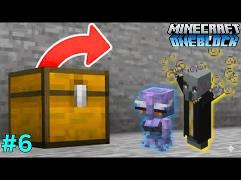 I FOUND EVOKER SPAWN EGG IN MINECRAFT | ONE BLOCK EPISODE - 6