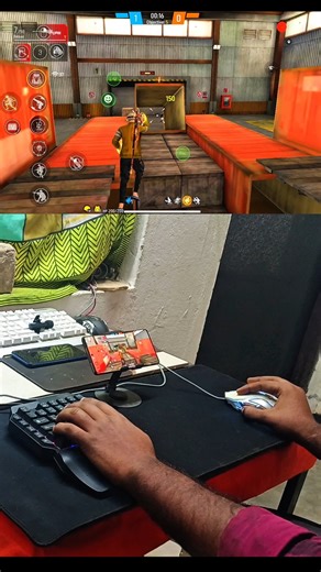 How to play free fire with keyboard mouse in mobile | ⌨️ 🖱📱 full setup without app no activation