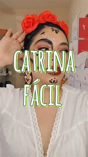 Tutorial de este maquillaje de catrina en tonos rojos 🍎 con mis productos favoritos de Farmasi ❤️ | Gaby Lopez Chacharitas